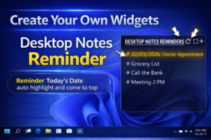notes reminder widgets