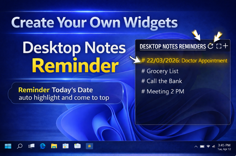 notes reminder widgets
