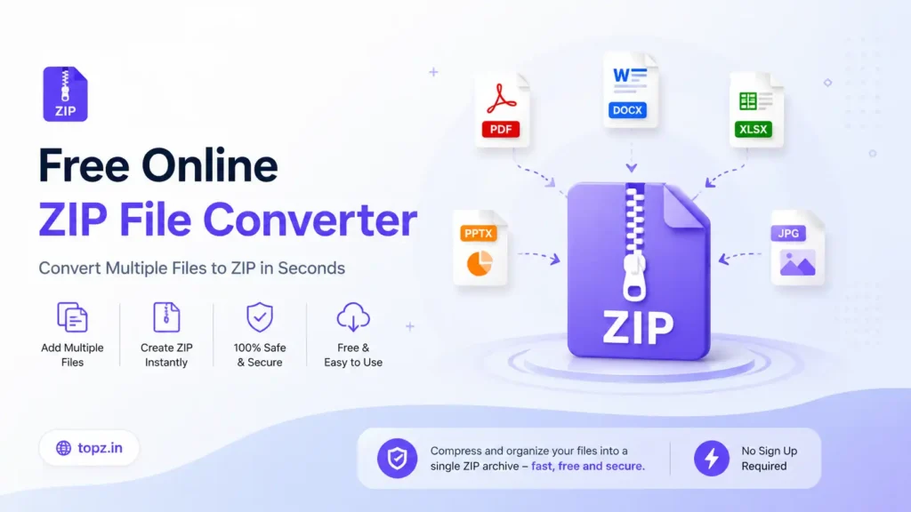 Free Online ZIP File Converter Convert Multiple Files to ZIP